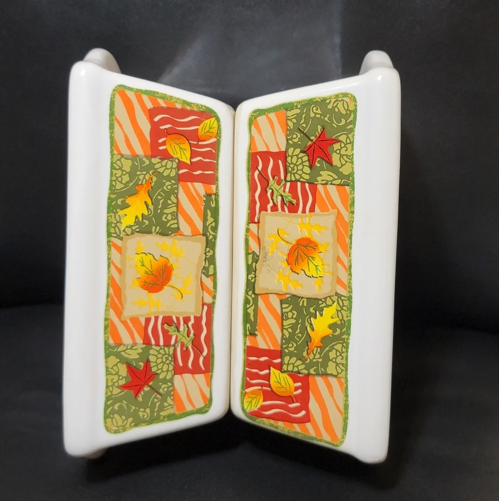 Vintage Garden Ridge Fall Harvest Mini Loaf Pans Set of 2 Autumn Baking Dishes